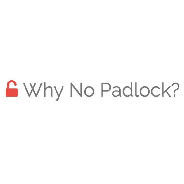 why no padlock logo